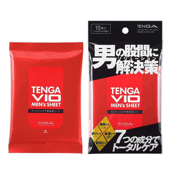 日本TENGA．VIO MEN’s SHEET 男性私密潔膚濕巾